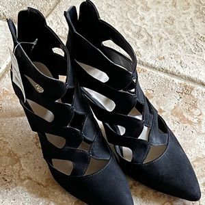 Black cut out high heels